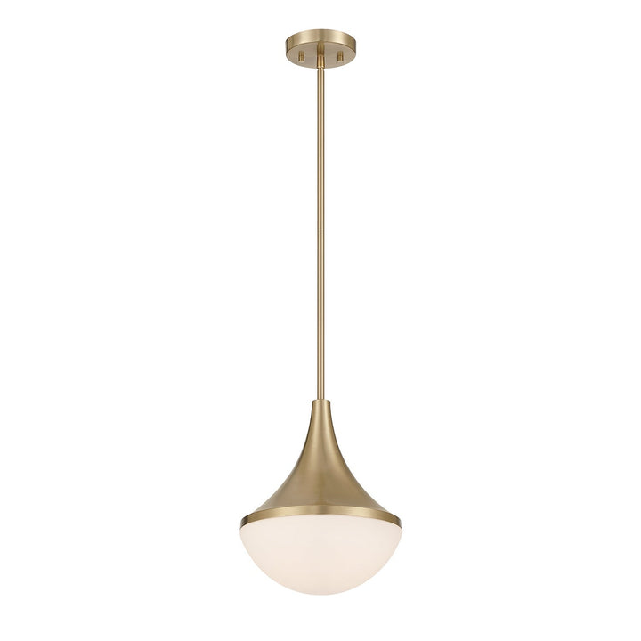 Ogdon One Light Pendant in Noble Brass Savoy House