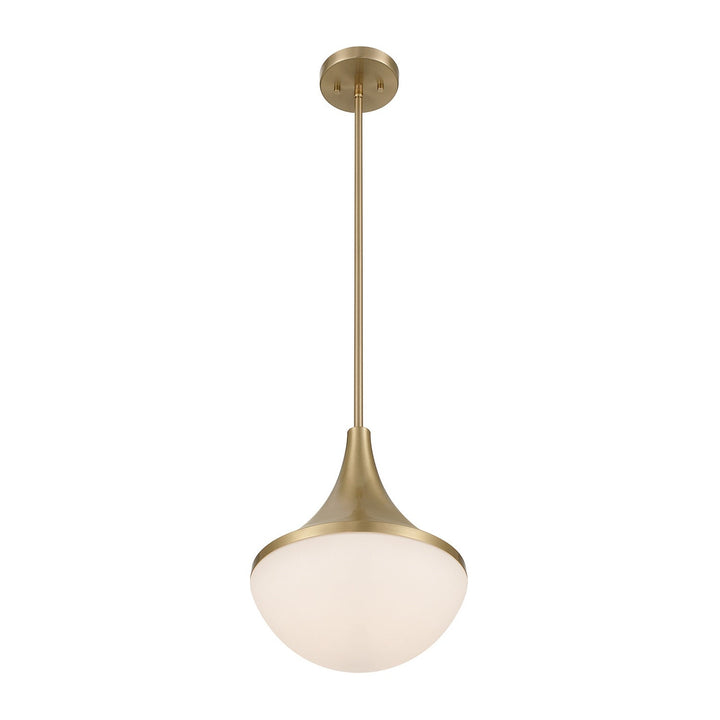 Ogdon One Light Pendant in Noble Brass Savoy House