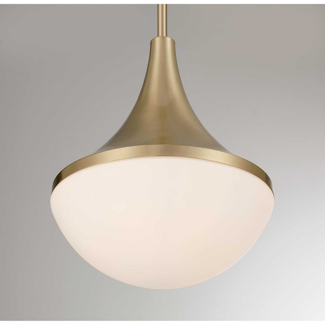Ogdon One Light Pendant in Noble Brass Savoy House