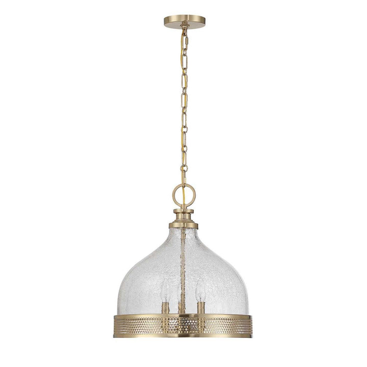 Stern Three Light Pendant in Noble Brass Savoy House