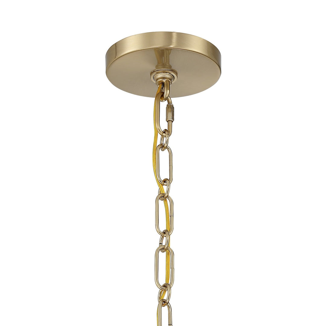 Stern Three Light Pendant in Noble Brass Savoy House