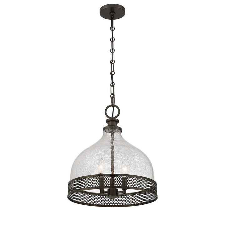 Stern Three Light Pendant in Mediterranean Bronze Savoy House