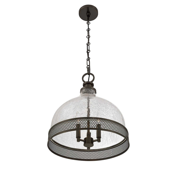 Stern Three Light Pendant in Mediterranean Bronze Savoy House
