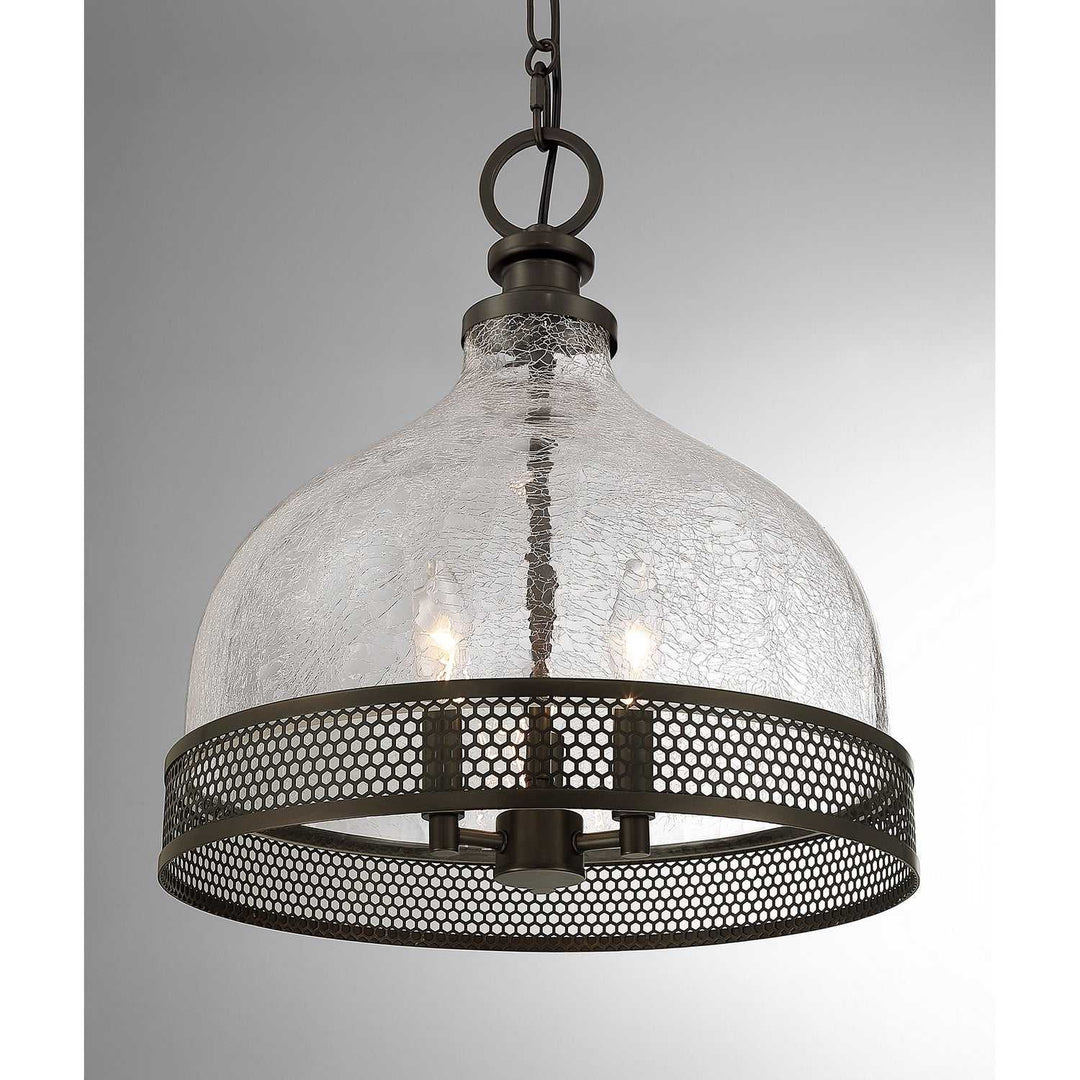 Stern Three Light Pendant in Mediterranean Bronze Savoy House
