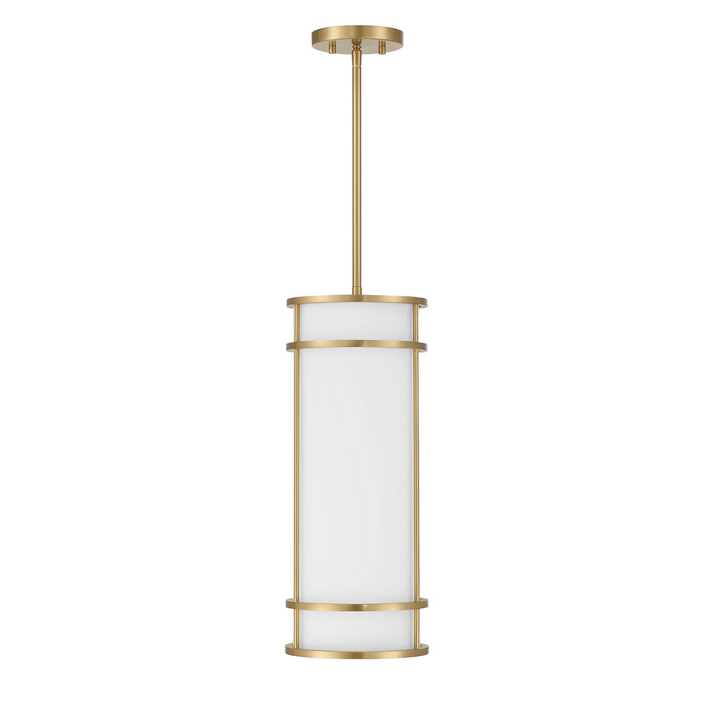 Porter One Light Mini Pendant in Warm Brass Savoy House