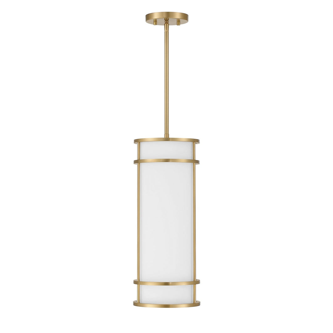Porter One Light Mini Pendant in Warm Brass Savoy House
