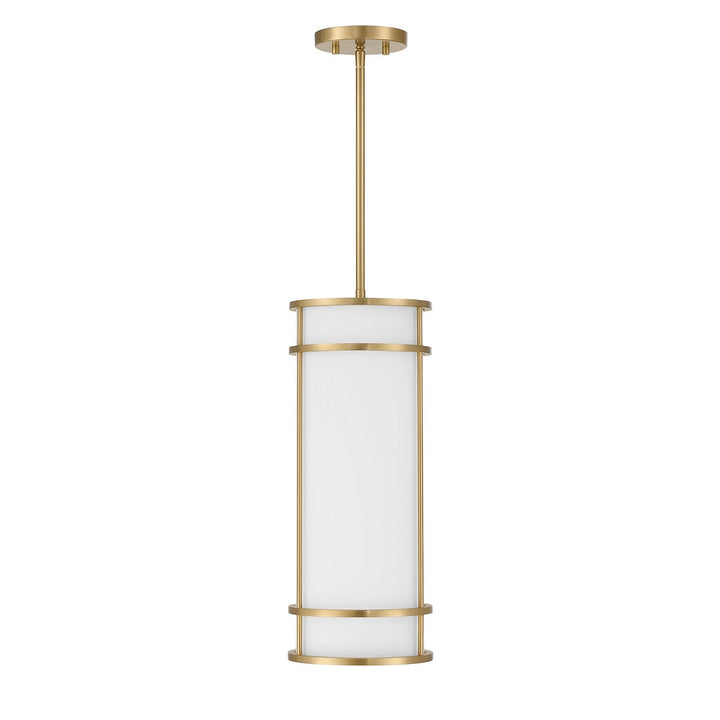 Porter One Light Mini Pendant in Warm Brass Savoy House
