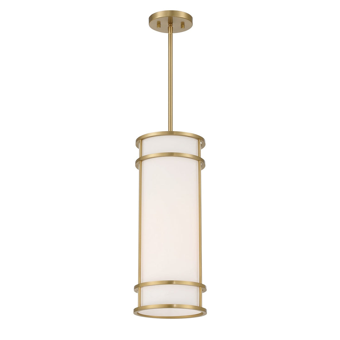 Porter One Light Mini Pendant in Warm Brass Savoy House