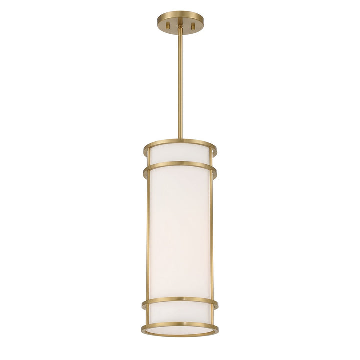 Porter One Light Mini Pendant in Warm Brass Savoy House