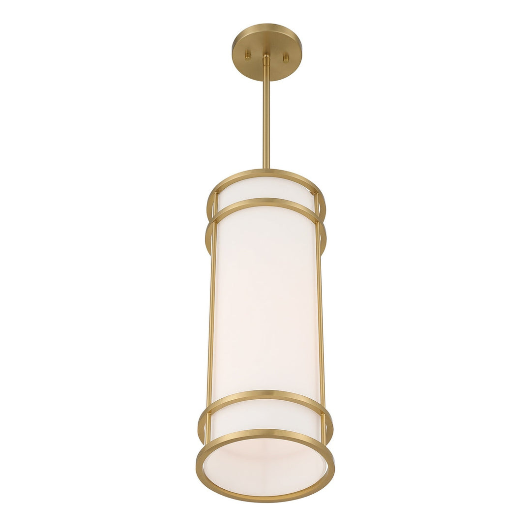 Porter One Light Mini Pendant in Warm Brass Savoy House