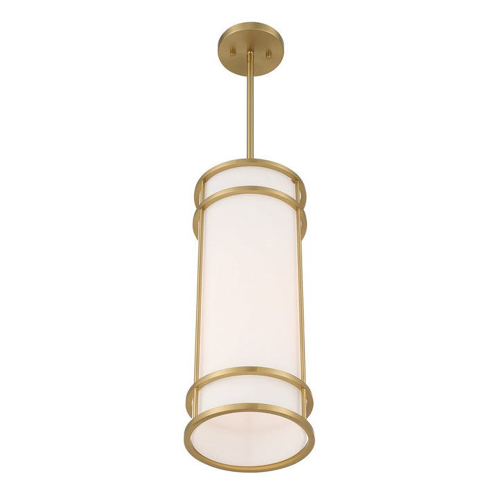 Porter One Light Mini Pendant in Warm Brass Savoy House