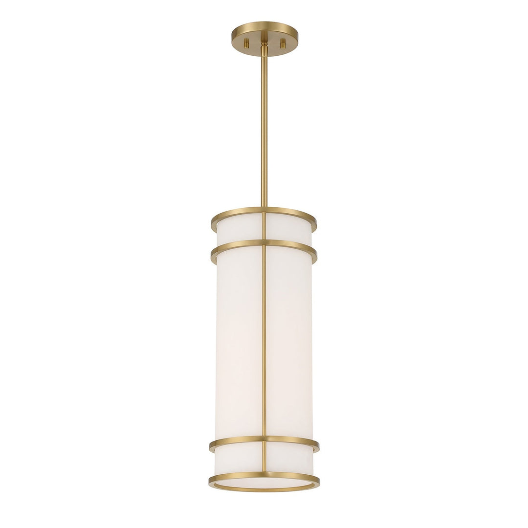 Porter One Light Mini Pendant in Warm Brass Savoy House