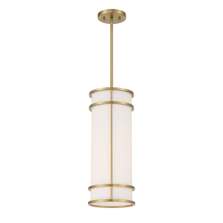 Porter One Light Mini Pendant in Warm Brass Savoy House