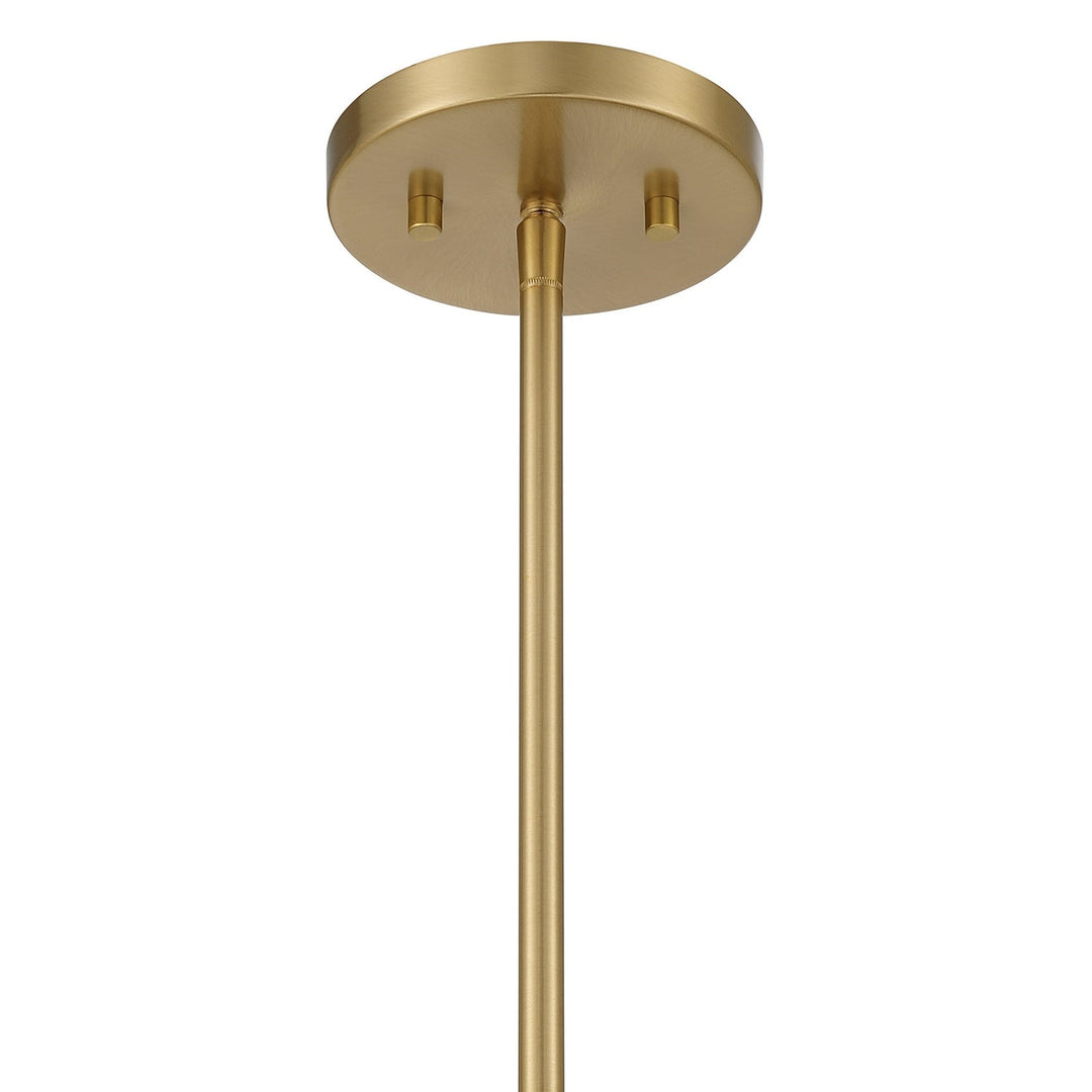 Porter One Light Mini Pendant in Warm Brass Savoy House