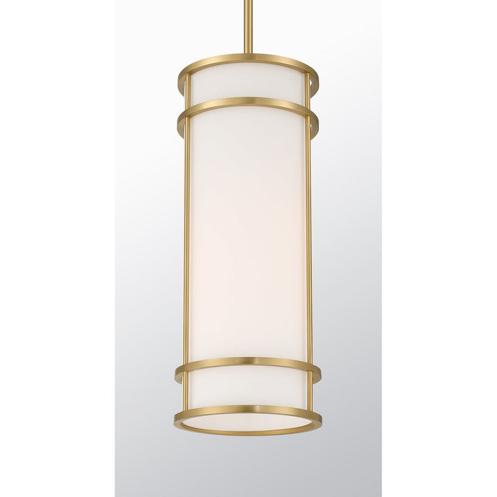 Porter One Light Mini Pendant in Warm Brass Savoy House