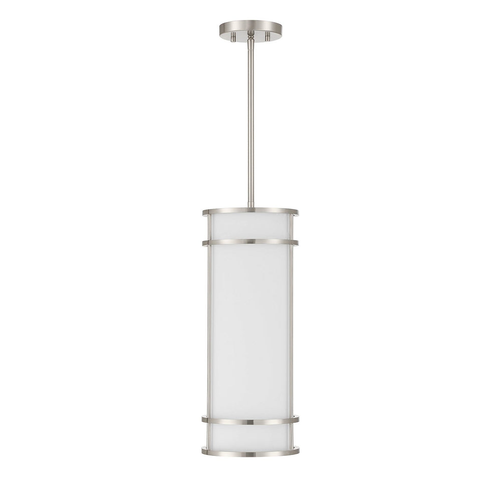 Porter One Light Mini Pendant in Satin Nickel Savoy House
