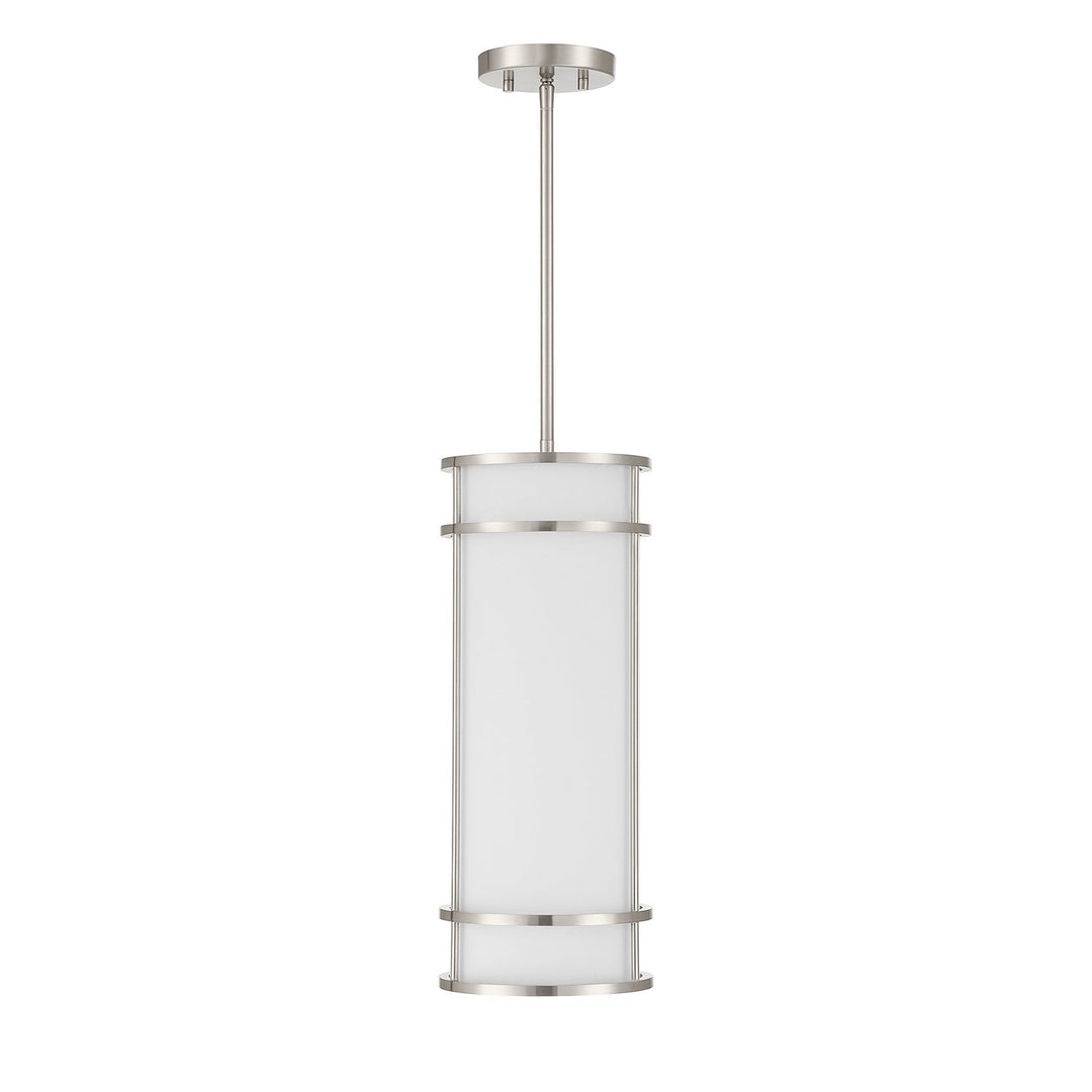 Porter One Light Mini Pendant in Satin Nickel Savoy House