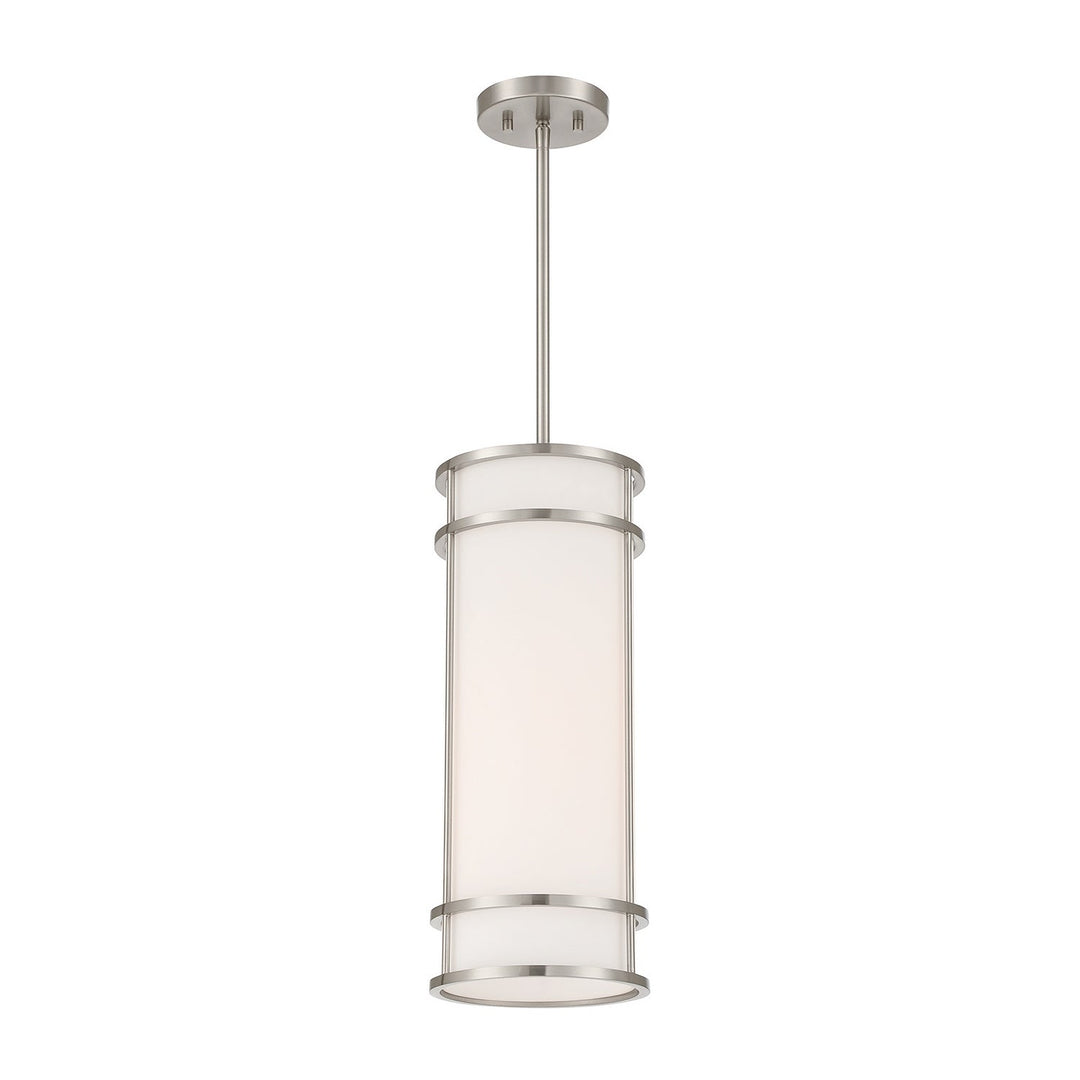 Porter One Light Mini Pendant in Satin Nickel Savoy House