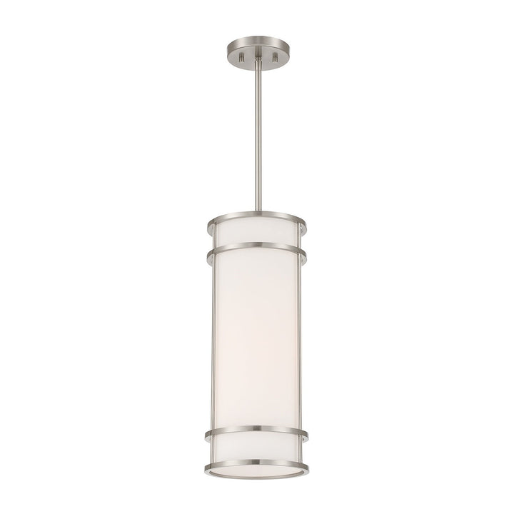 Porter One Light Mini Pendant in Satin Nickel Savoy House