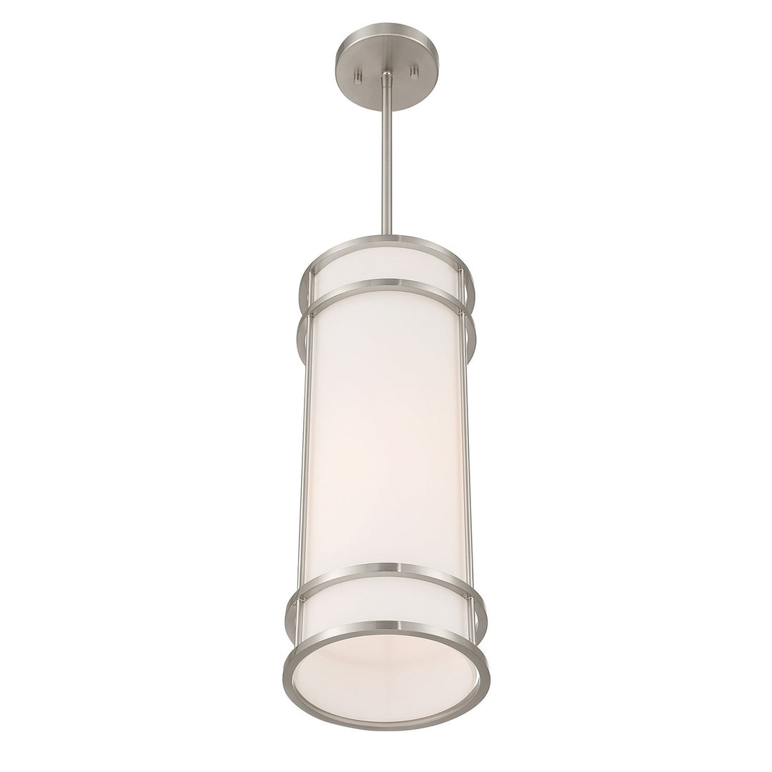 Porter One Light Mini Pendant in Satin Nickel Savoy House