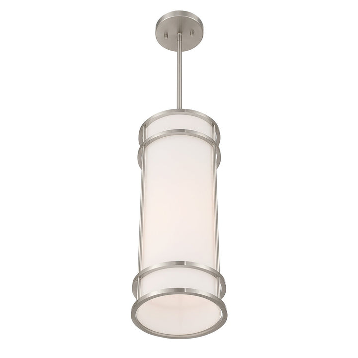 Porter One Light Mini Pendant in Satin Nickel Savoy House