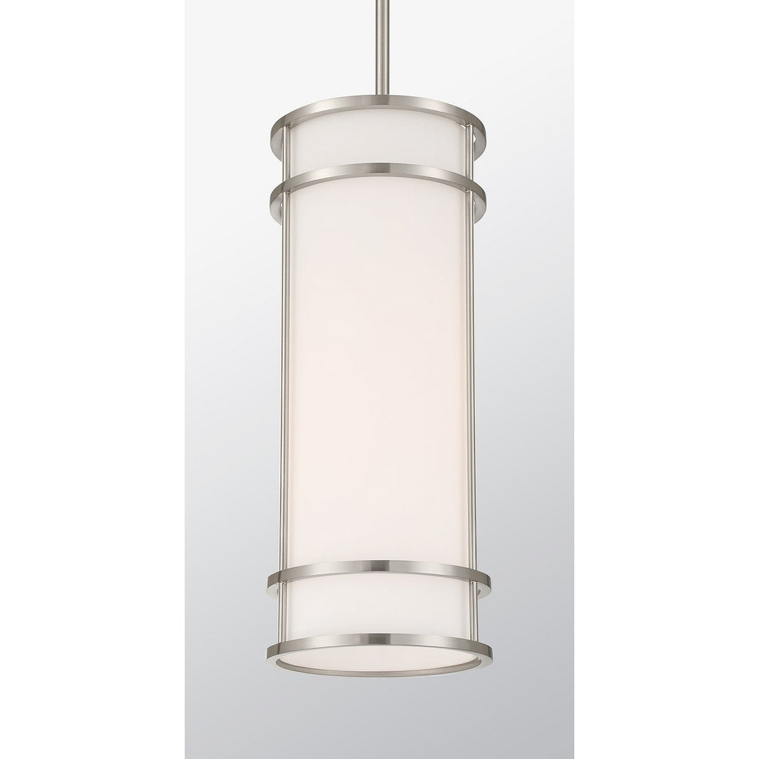 Porter One Light Mini Pendant in Satin Nickel Savoy House