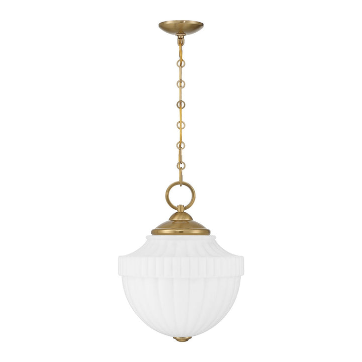 Montrose One Light Pendant in Warm Brass Savoy House