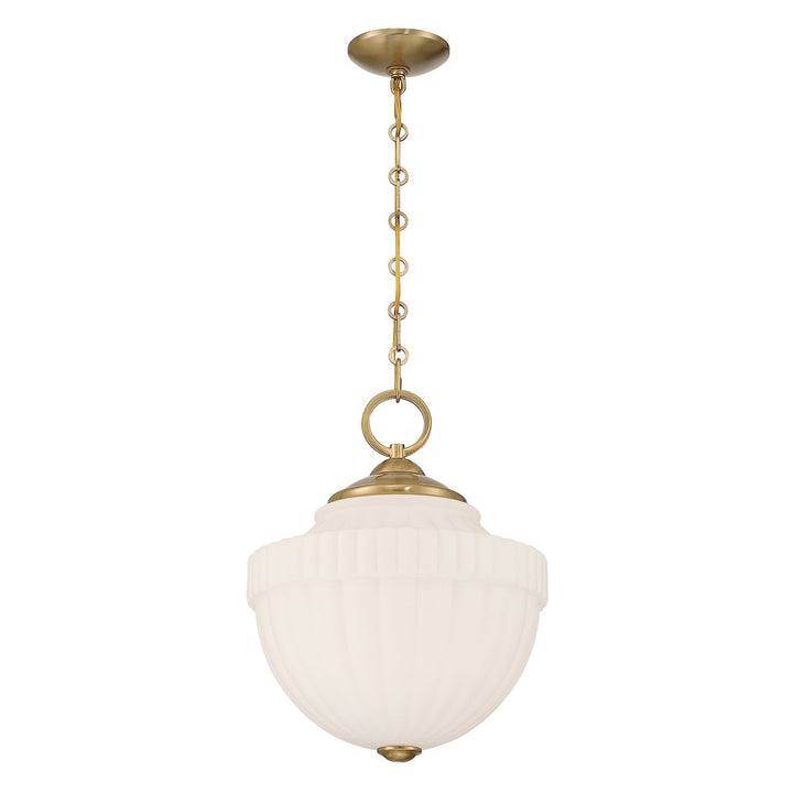 Montrose One Light Pendant in Warm Brass Savoy House
