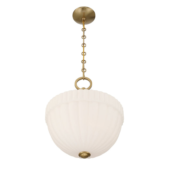 Montrose One Light Pendant in Warm Brass Savoy House