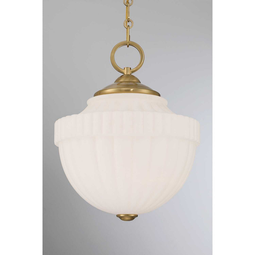 Montrose One Light Pendant in Warm Brass Savoy House