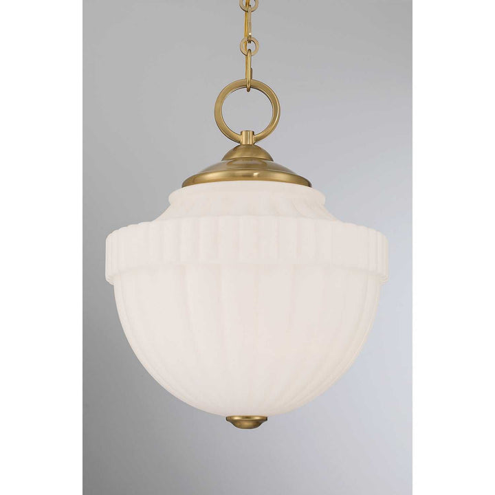 Montrose One Light Pendant in Warm Brass Savoy House
