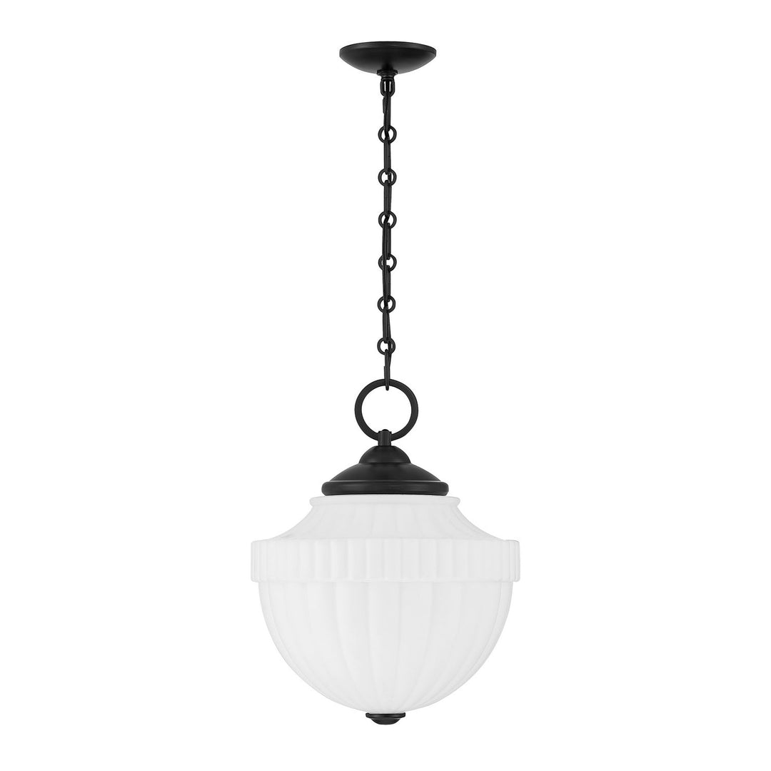 Montrose One Light Pendant in Matte Black Savoy House