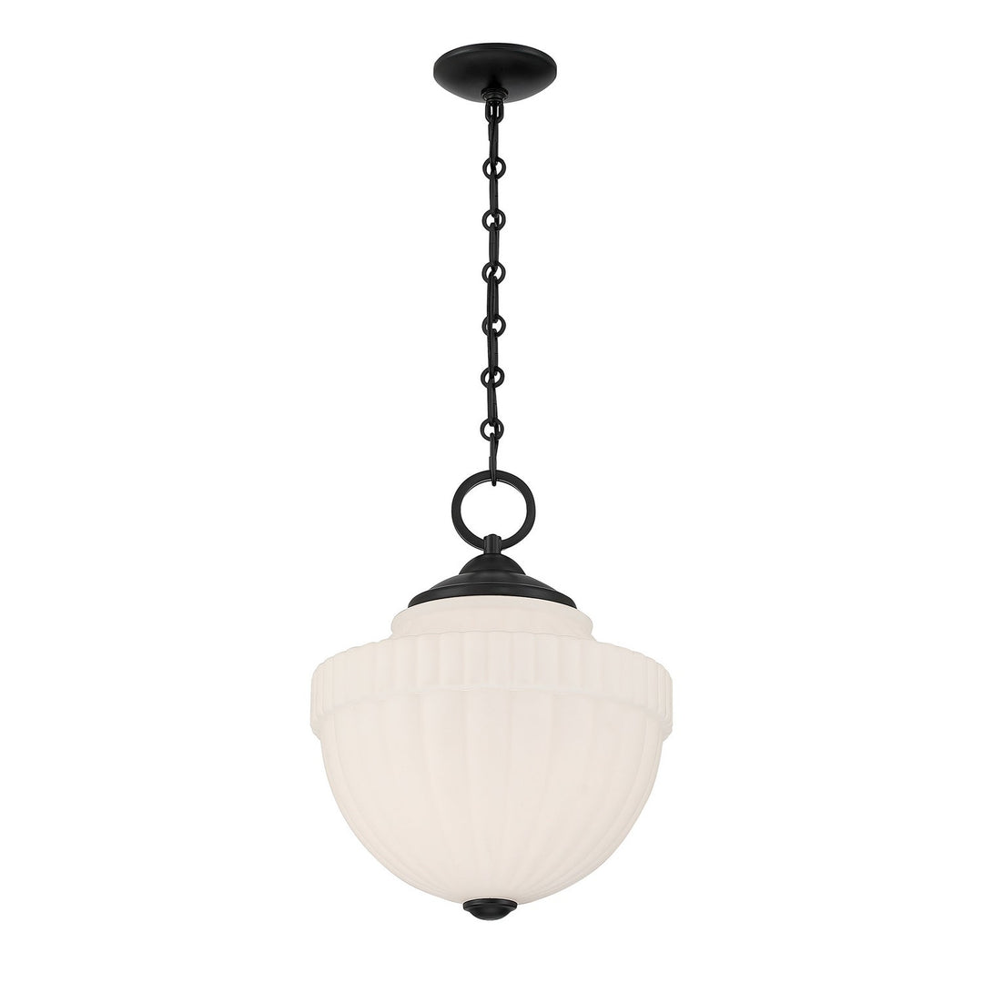 Montrose One Light Pendant in Matte Black Savoy House