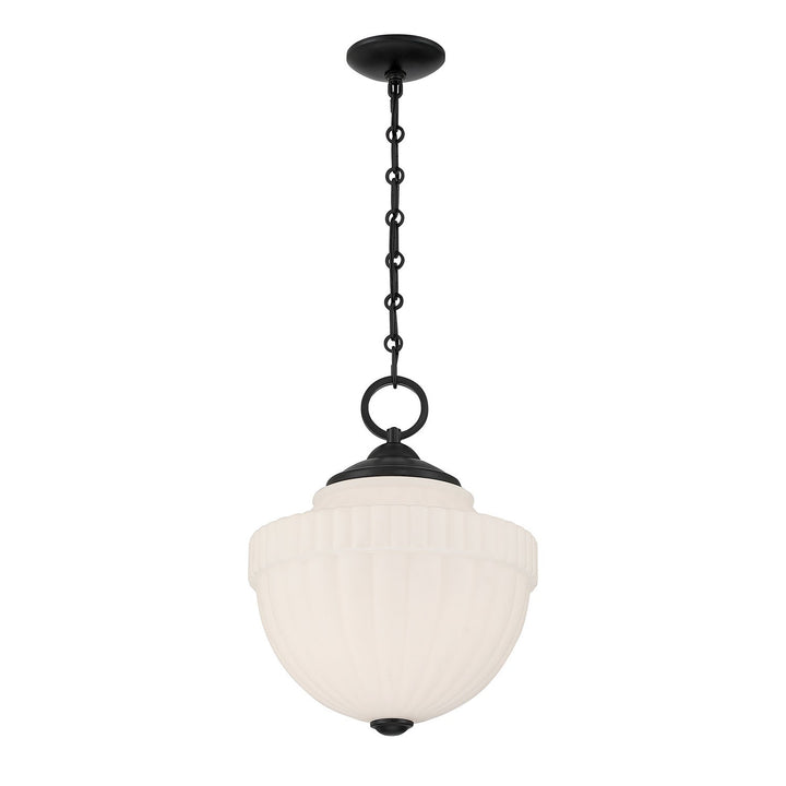 Montrose One Light Pendant in Matte Black Savoy House