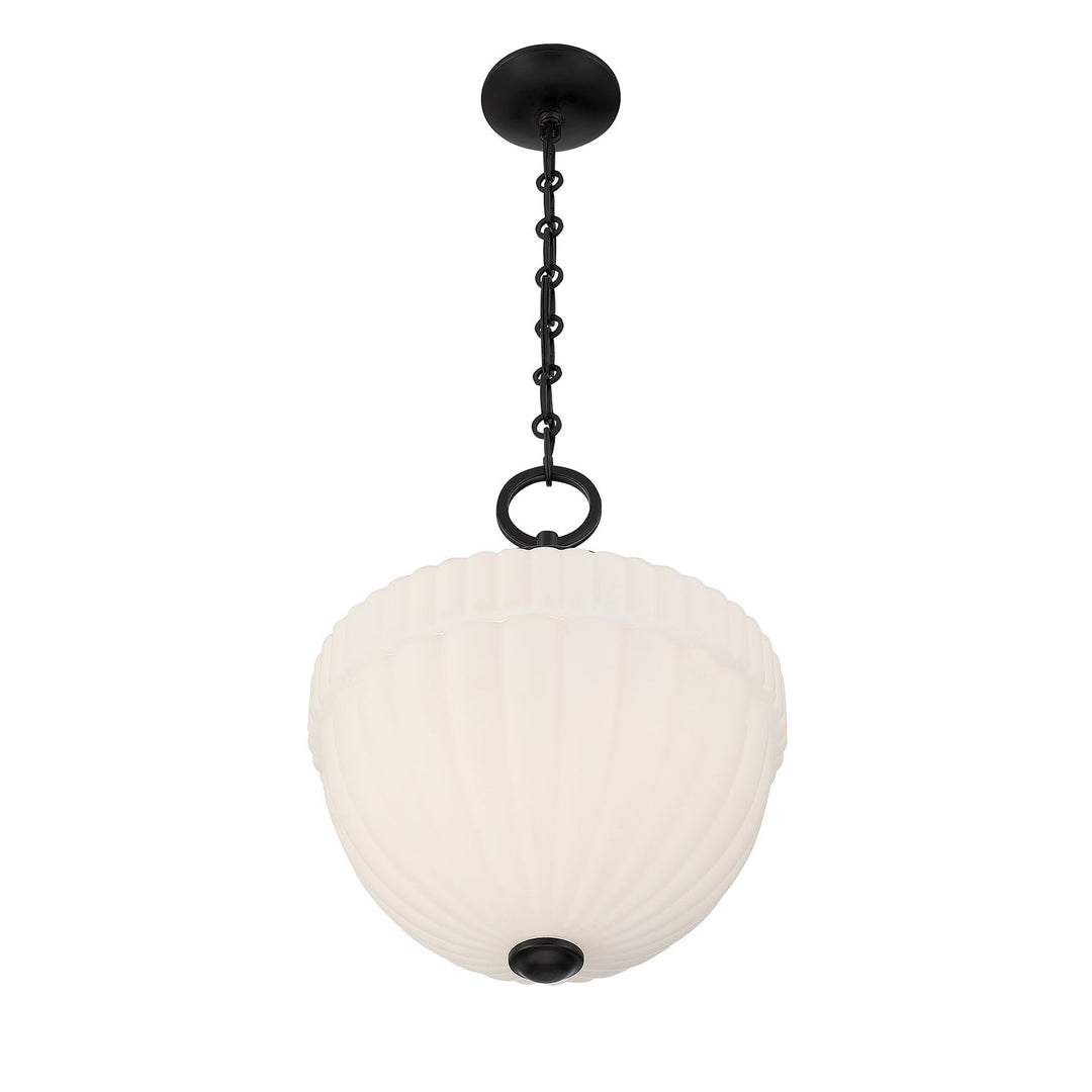 Montrose One Light Pendant in Matte Black Savoy House