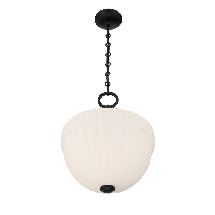 Montrose One Light Pendant in Matte Black Savoy House