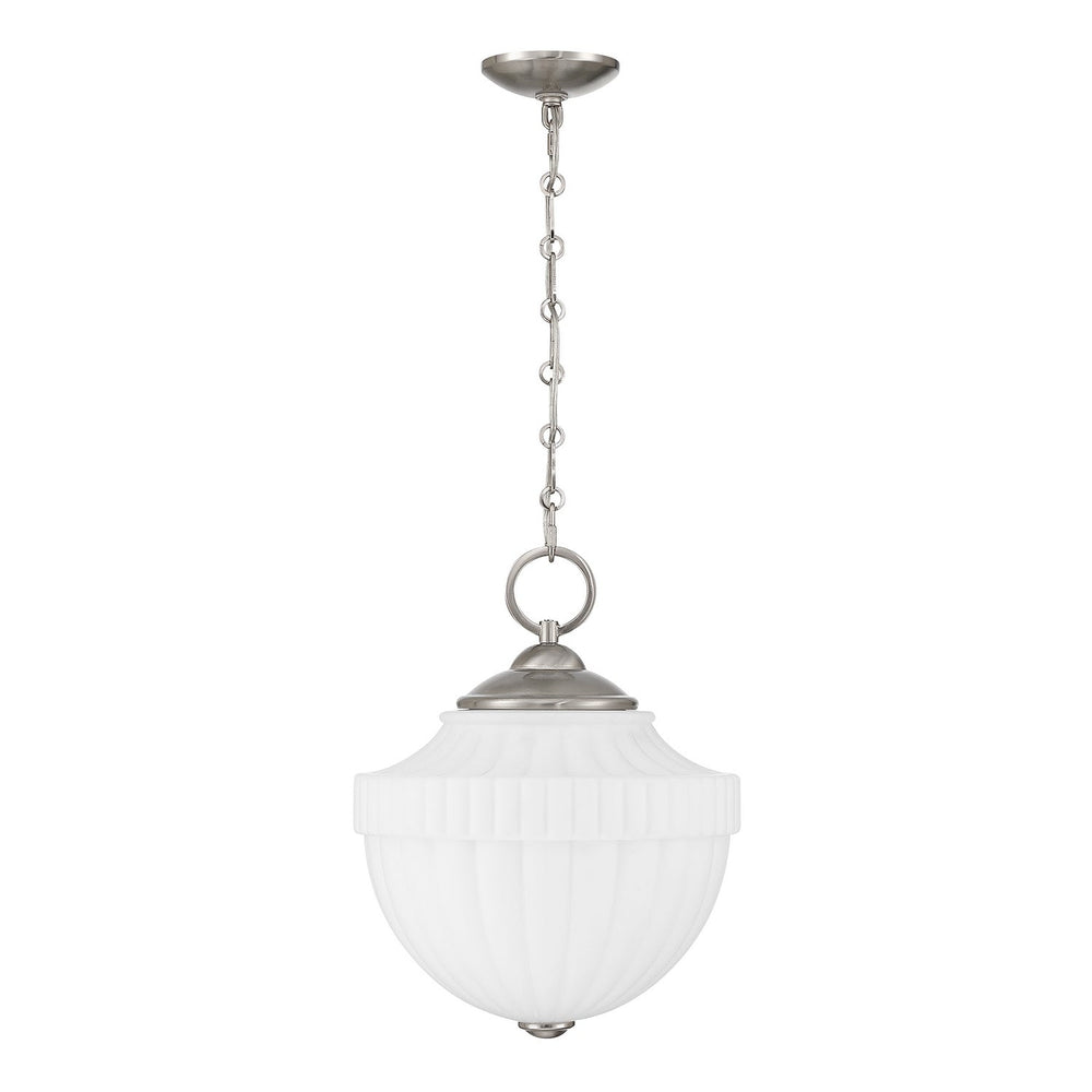 Montrose One Light Pendant in Satin Nickel Savoy House