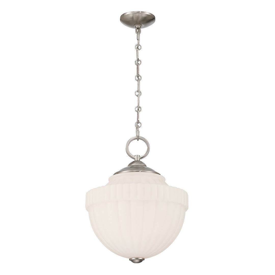 Montrose One Light Pendant in Satin Nickel Savoy House