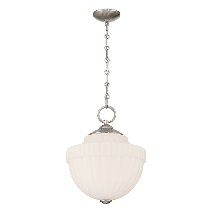 Montrose One Light Pendant in Satin Nickel Savoy House