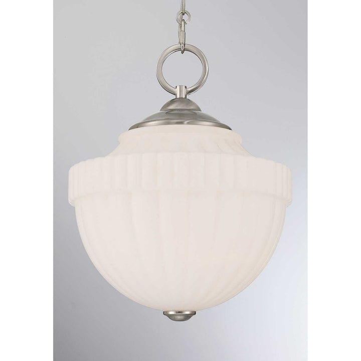 Montrose One Light Pendant in Satin Nickel Savoy House