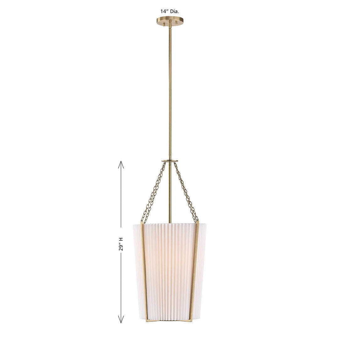 Joplin One Light Pendant in Noble Brass Savoy House
