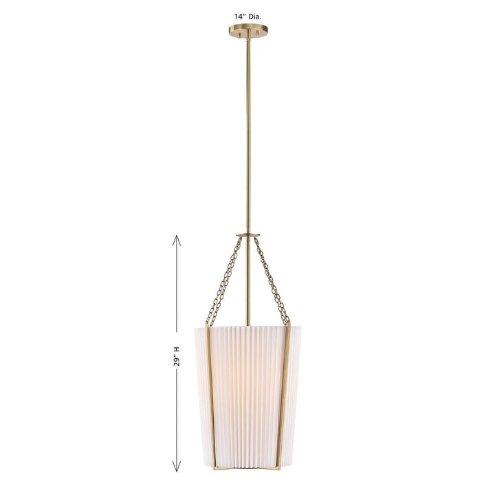 Joplin One Light Pendant in Noble Brass Savoy House