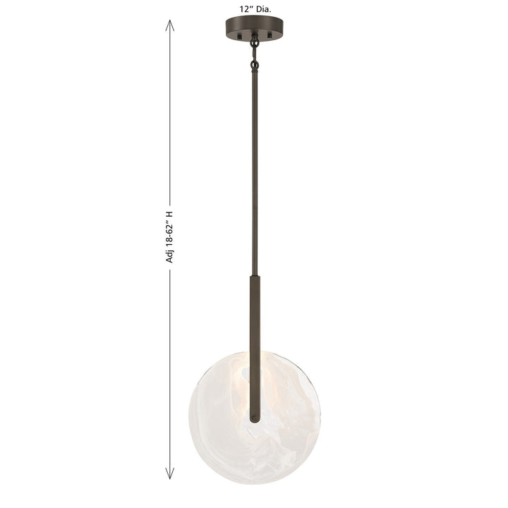 Ainslie LED Pendant in Mediterranean Bronze Savoy House