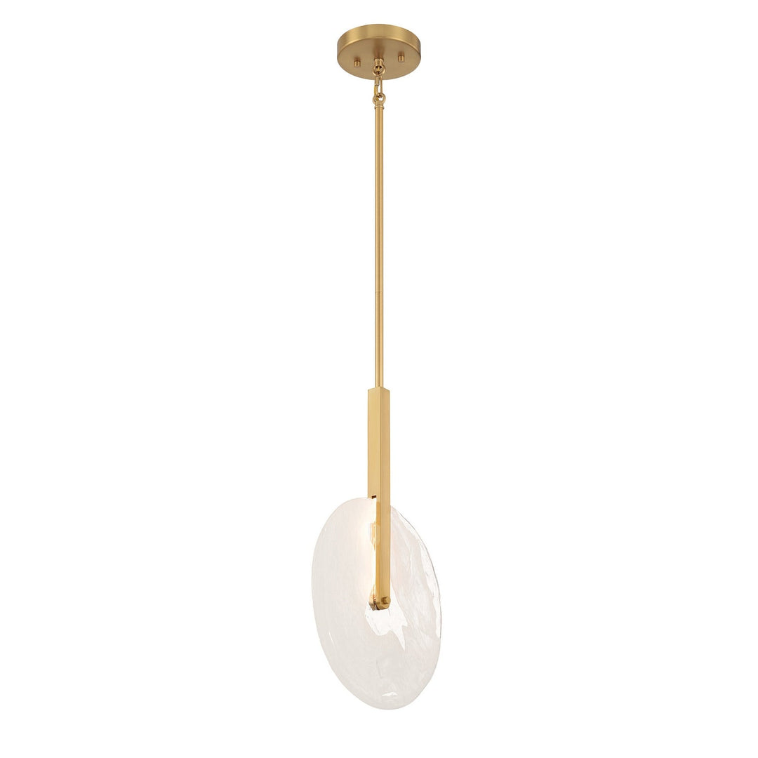 Ainslie LED Pendant in Warm Brass Savoy House