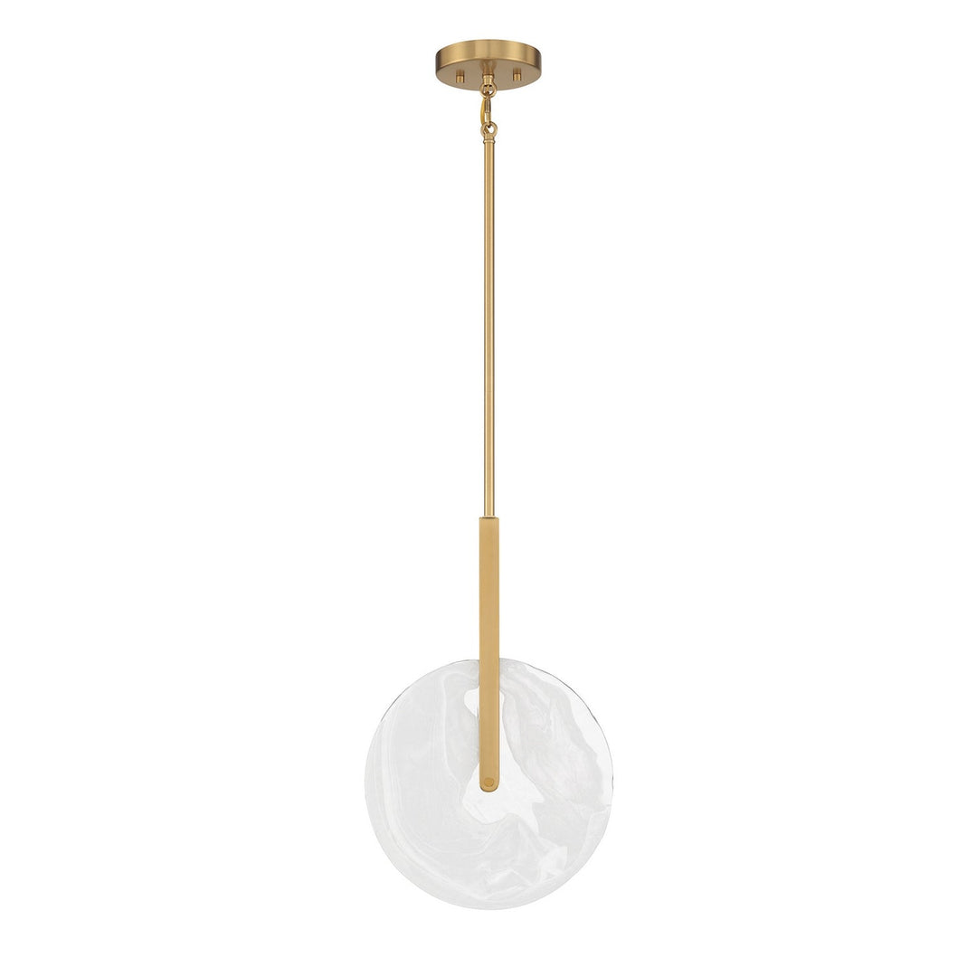 Ainslie LED Pendant in Warm Brass Savoy House