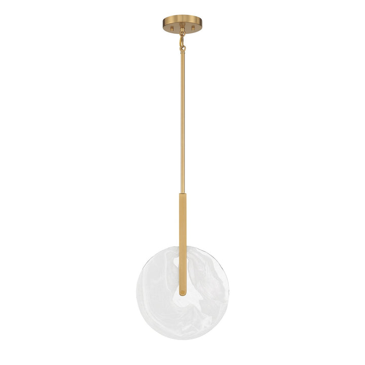 Ainslie LED Pendant in Warm Brass Savoy House