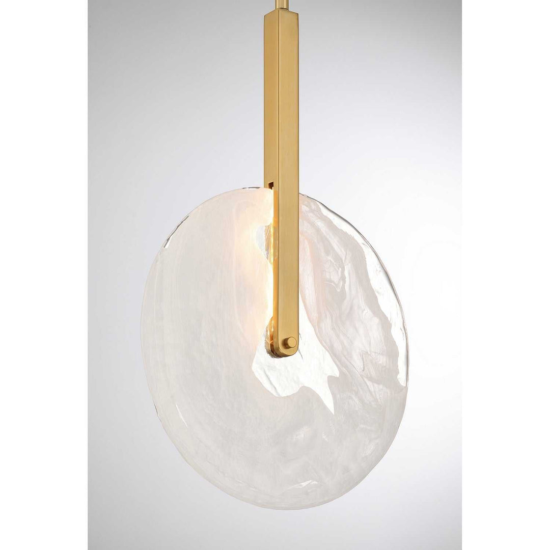 Ainslie LED Pendant in Warm Brass Savoy House