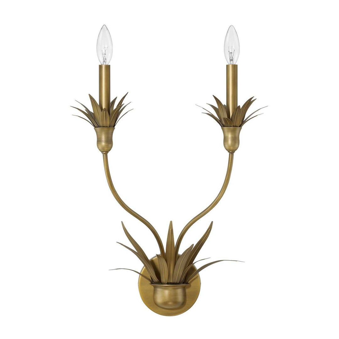 Strathmore Two Light Wall Sconce in Antique Patina Savoy House