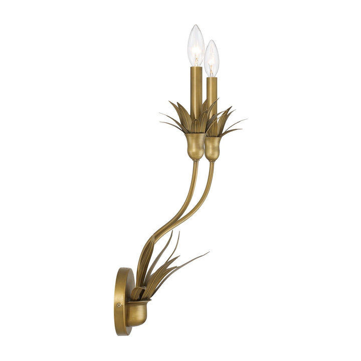 Strathmore Two Light Wall Sconce in Antique Patina Savoy House