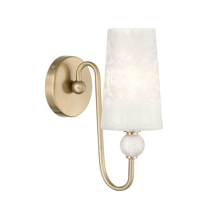 Sheldon One Light Wall Sconce in Noble Brass Savoy House